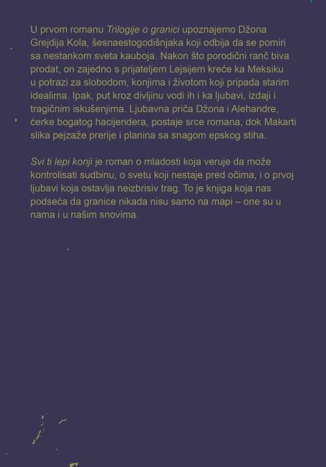 svi ti lepi konji kormak makarti