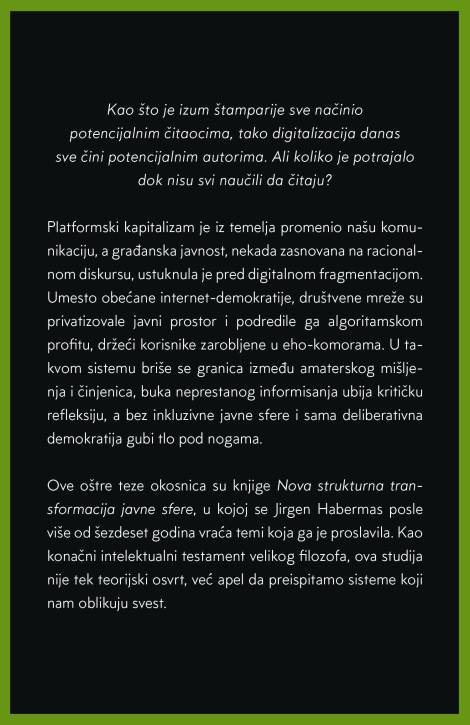 nova strukturna transformacija javne sfere jirgen habermas