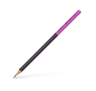 grafitna olovka grip faber castell crna pink hb 